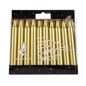 Gold Chime Candles (20pk)